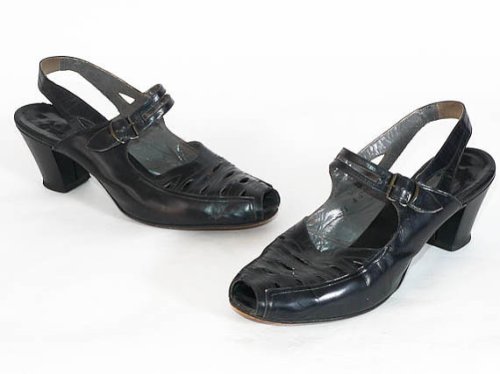 Black 1940's shoes