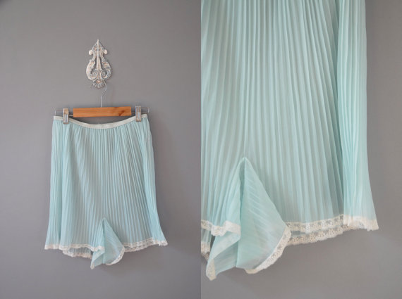Powder blue 1950's pleated tap pants