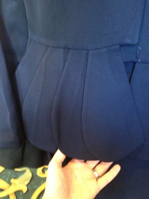 Suit jacket peplum made of petals! At Flower Child