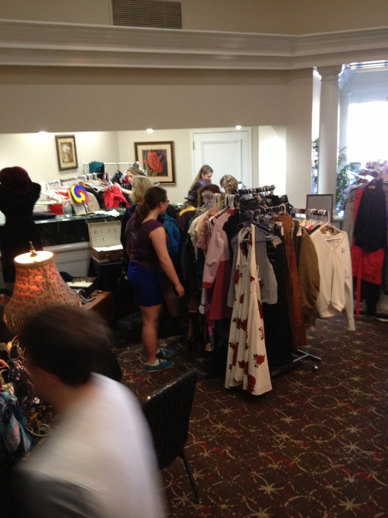 The consignment shop comprised most of the vendor area square footage.