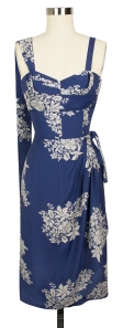 Lena Sarong Dress in Blue Hawaii print