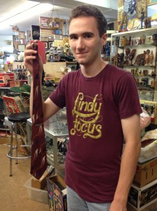 The first finds of the day at Sweet Lorain - tie clip and tie.