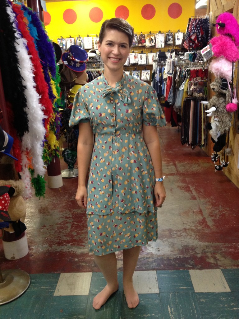 Seriously, THIS - but seriously, it was tiny.  We so wished it fit Anna, but sometimes we leave things on the rack when they are snug...