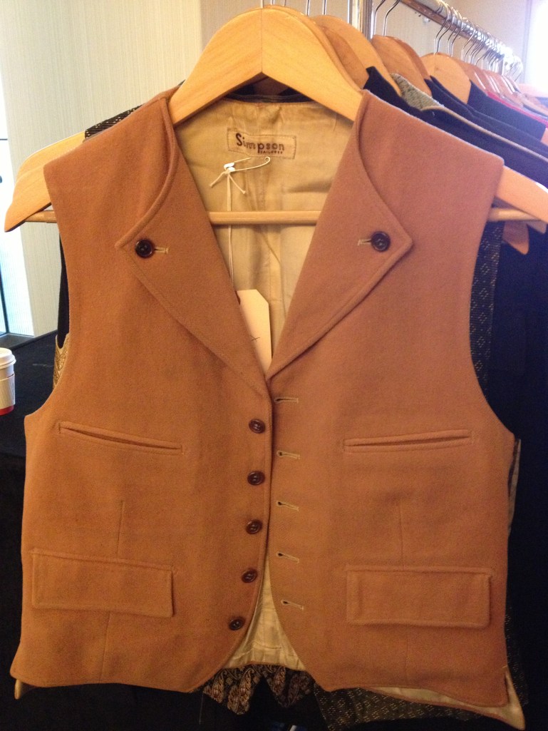 Lots of interesting details on this vest, especially the button lapels - at Brown & Williams