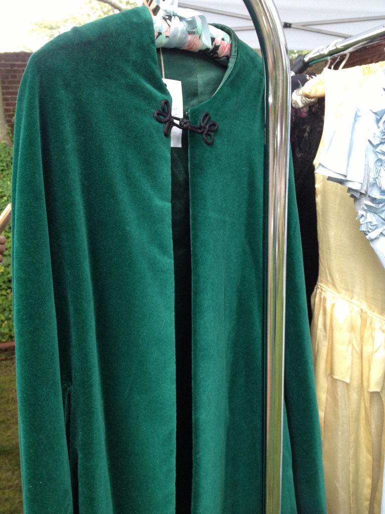 A gorgeous green cape from Machine Dance Vintage