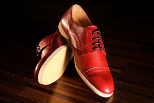 Rugcutter burgundy cap toe oxford
