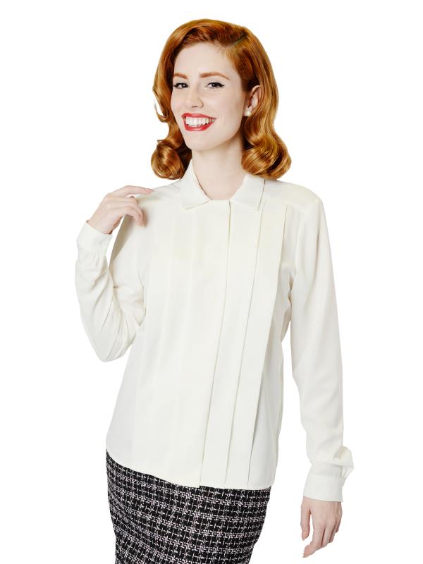 Where was this ivory blouse when I needed it years ago?
