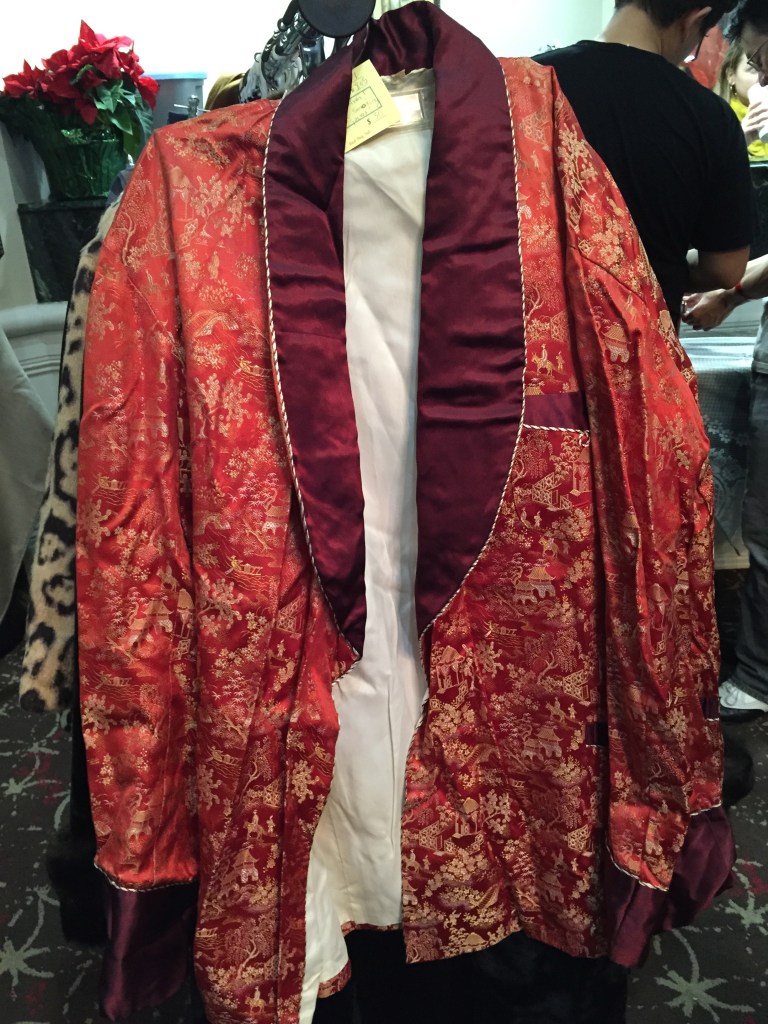 I want to know who picked up this smoking jacket!