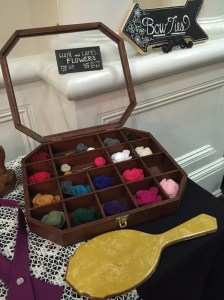 This little jewel box of felt flowers made me so happy!