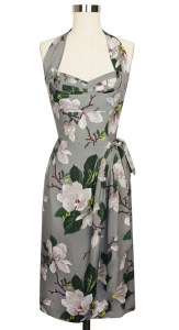 The gorgeous Lena Sarong Dress in Steel Magnolias print.
