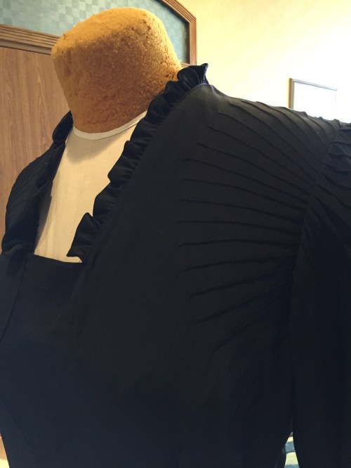 A closeup of the detail on this 1940's dress from The Cleveland Shop