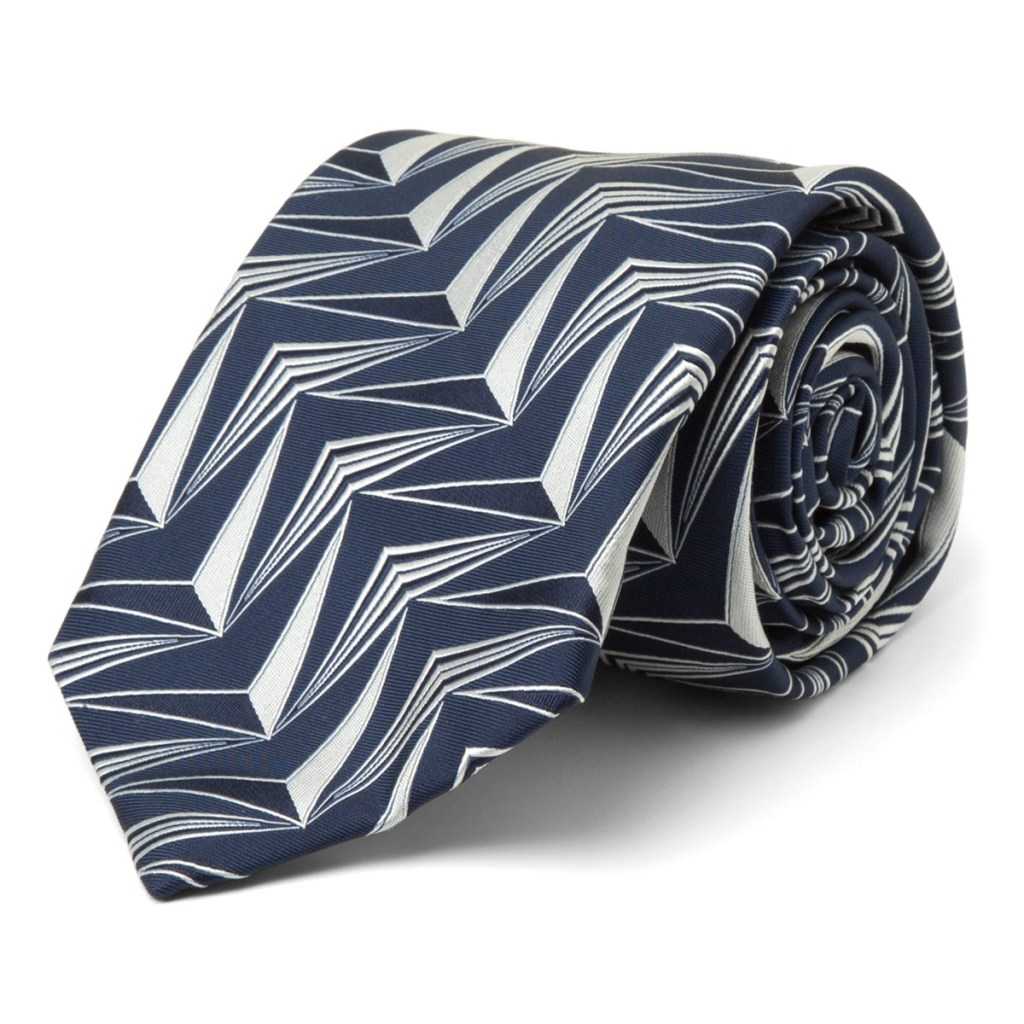 Deco Triangle Silk Tie