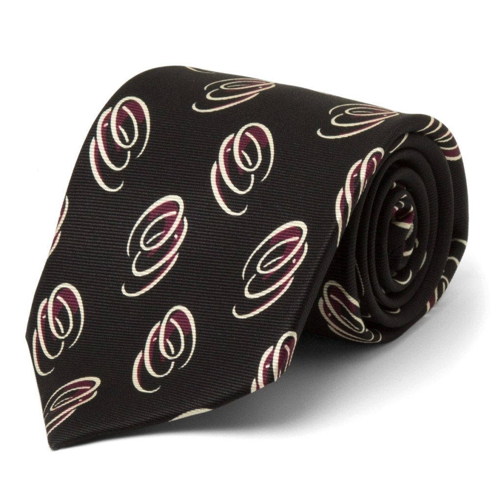 Deco Swirl Silk Tie