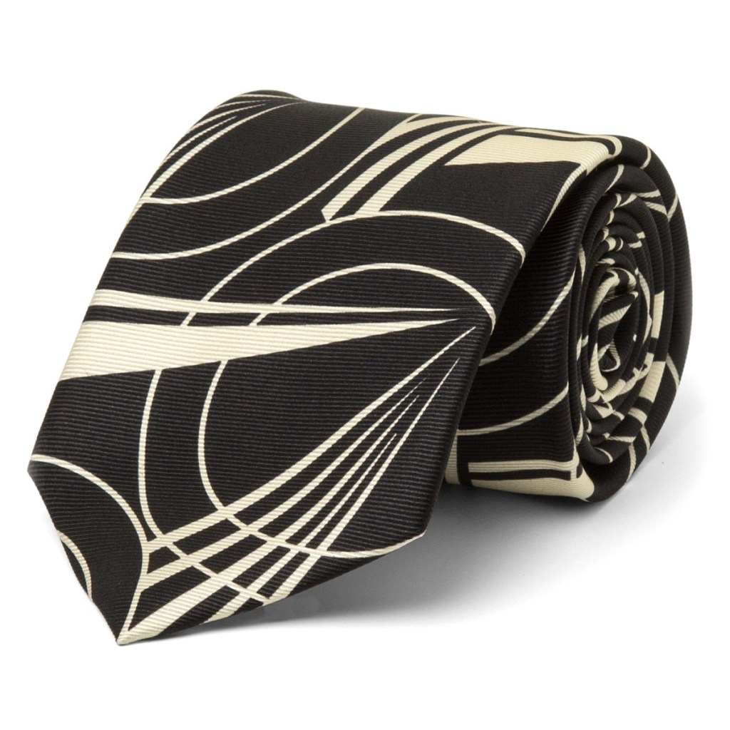 Line Deco Silk Tie