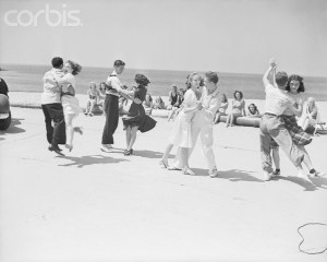 Jitterbugging on Venice Beach, 1938